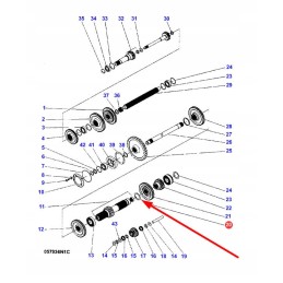 195500m1 gearbox shaft ring