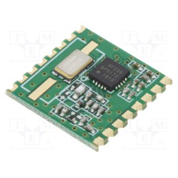 1 pcs x HOPE MICROELECTRONICS - RFM23B-868S2 - Module: RF, FM transceiver, FSK, 868MHz, SPI, -121dBm, 1.8÷3.6VDC