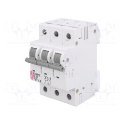 1 pcs x ETI POLAM - ETIMAT 6 3P B25 - Circuit breaker, 230/400VAC, Inom: 25A, Poles: 3, Charact: B, 6kA
