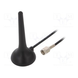 1 pcs x 2J - 2J3704M-250RG174-C20N - Antenna, 3G,GSM, 0.3dBi,1.7dBi, magnet, 824÷960MHz,1.71÷2.17GHz