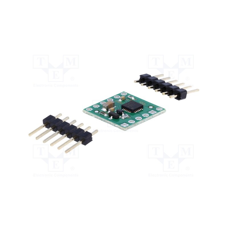 1 pcs x POLOLU - BD65496MUV MOTOR DRIVER CARRIER - DC-motor driver, BD65496MUV, 500kHz, PWM, 1.2A, Uin mot: 2÷16V