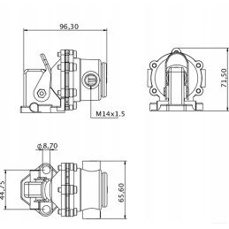 The Kramp fuel pump fits the SDF
