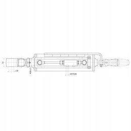 Hydraulic connector cat 3 3 666 906mm cbm 3phgca7