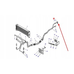 3011086x91 oil cooling system connector