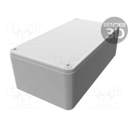 1 pcs x HAMMOND - 1590WB2 - Enclosure: multipurpose, X: 60mm, Y: 112mm, Z: 38mm, 1590W, aluminium