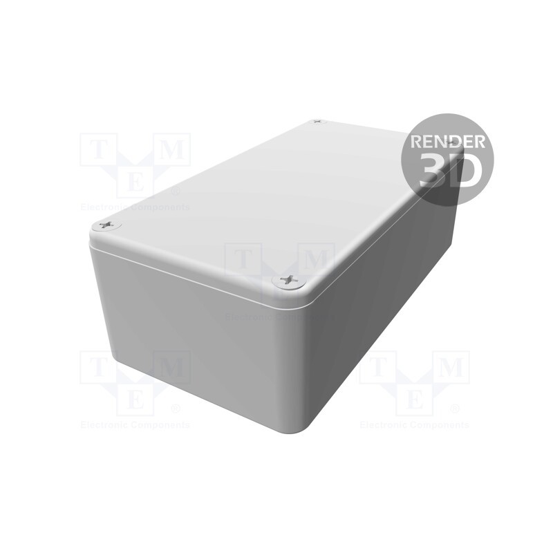1 pcs x HAMMOND - 1590WB2 - Enclosure: multipurpose, X: 60mm, Y: 112mm, Z: 38mm, 1590W, aluminium