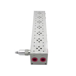 Block plate distributor cetop solenoid valve 7 sections