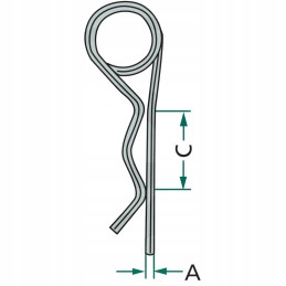 Set of spring pins 2 mm 5 pcs 0078