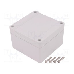1 pcs x HAMMOND - 1555E2GY - Enclosure: multipurpose, X: 90mm, Y: 90mm, Z: 60mm, 1555, grey
