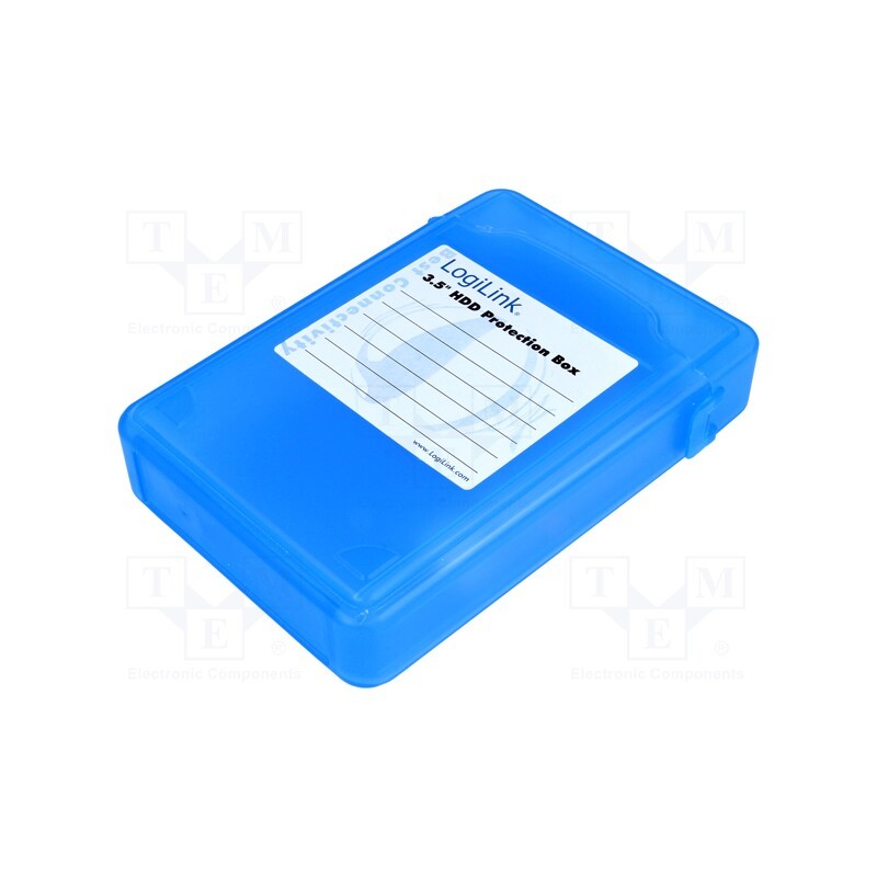 1 pcs x LOGILINK - UA0133 - Hard discs housing: 3,5', Enclos.mat: plastic, blue
