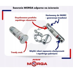 Upper hitch bracket pin c 360 morga