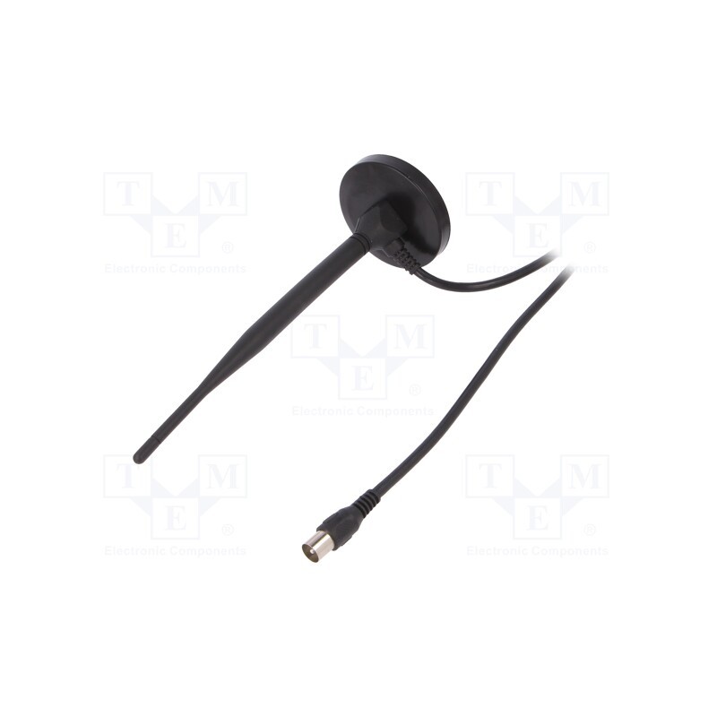 1 pcs x SR PASSIVES - DVB-T-AT03 - Antenna, DAB,DVB-T, 7dBi, magnet, 75Ω, 174÷230MHz,470÷860MHz, 2m