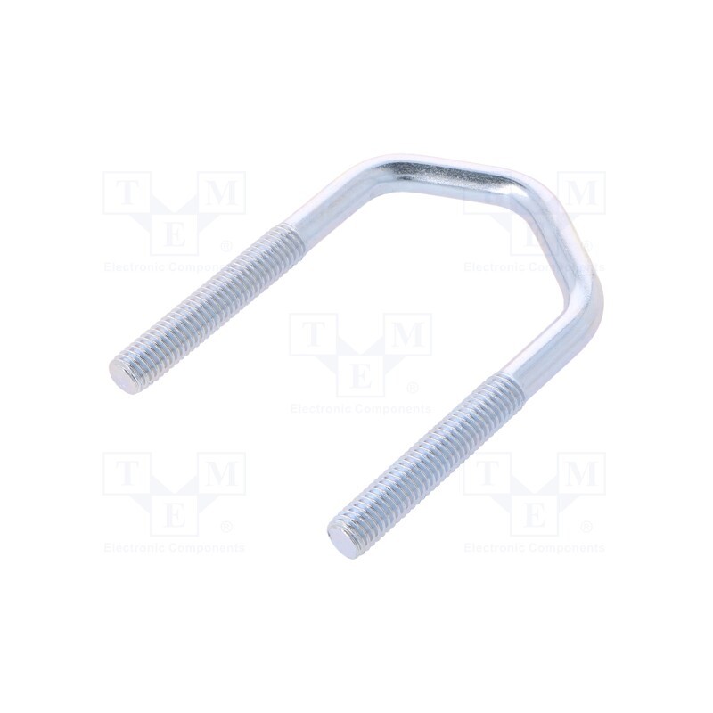 1 pcs x DROMET - CBTD.8.43(1 1/4') - U-bolt, D, 1.25, steel, zinc, Thread len: 41mm, for antenna fixing