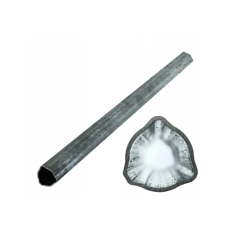 External triangular pipe 52x3mm, length 100cm xk
