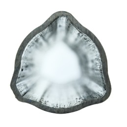 External triangular pipe 52x3mm, length 100cm xk