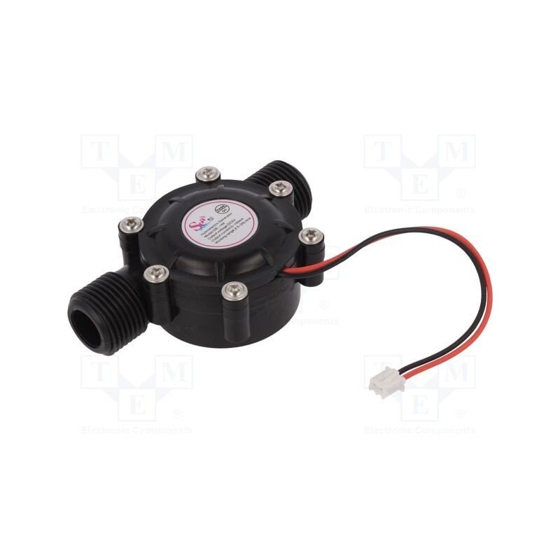 1 pcs x DFROBOT - SEN0229 - Motor: water turbine generator, 5V, 0÷0.15A, 0÷1MPa, 80°C, 20l/min
