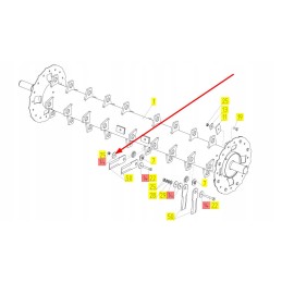 100628456 straw chopper knife washer 10 75 x 3
