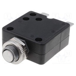 1 pcs x TE Connectivity - 1-1393249-3 - Circuit breaker, Urated: 250VAC, 50VDC, 25A, SPST-NC, Poles: 1, MCB