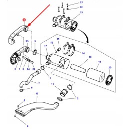 4377396m2 air filter rubber hose
