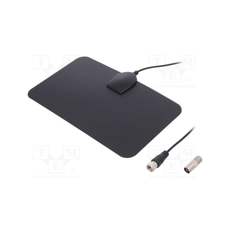 1 pcs x SR PASSIVES - DVB-T-HD-AT01 - Antenna, DAB,DVB-T, 20dBi, for ribbon cable, 50Ω, F,IEC,male, 2m