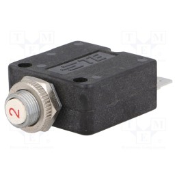 1 pcs x TE Connectivity - 1-1393249-1 - Circuit breaker, Urated: 250VAC, 50VDC, 2A, SPST-NC, Poles: 1, MCB