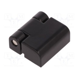 1 pcs x ROZTOCZE - 3.517.002-04 - Hinge, Width: 27.5mm, zinc and aluminium alloy, black, H: 30mm