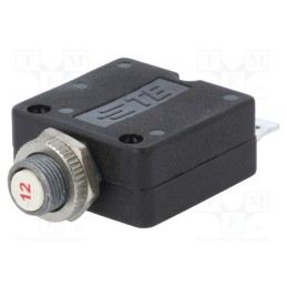 1 pcs x TE Connectivity - W58-XB1A4A-12 - Circuit breaker, Urated: 250VAC, 50VDC, 12A, SPST-NC, Poles: 1, MCB