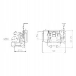 Trailer hitch 320 mm system k80 718247014 sauer