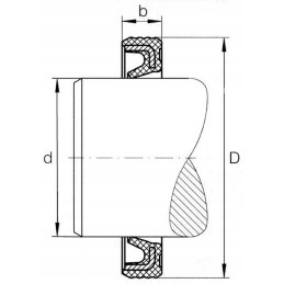 Oil seal 40x47x4 mm type g kramp