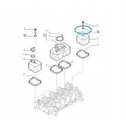 Valve cover insulator new holland case 4895360