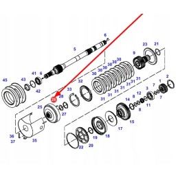 X500615046000 smooth spring ring 4 x 10