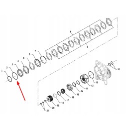 Pis07010072 o-ring 126 67 x 2 62 mm