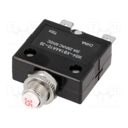 1 pcs x TE Connectivity - 1423674-2 - Circuit breaker, Urated: 250VAC, 50VDC, 5A, SPST-NC, Poles: 1, MCB