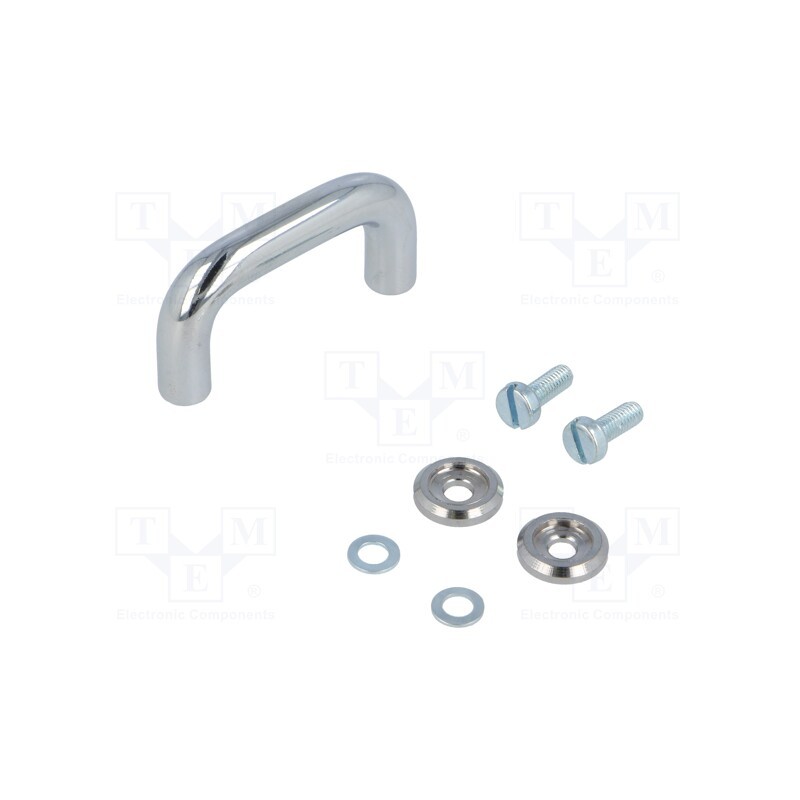 1 pcs x MENTOR - 270.8 - Handle, chromium plated steel, chromium plated, H: 19mm, L: 30mm