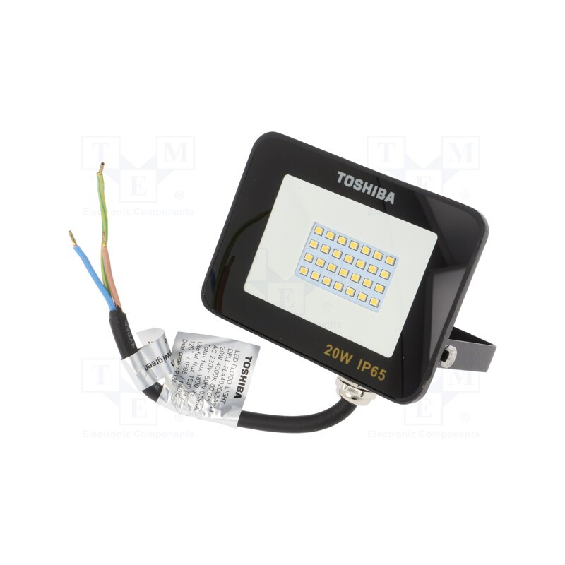 1 pcs x TOSHIBA LED LIGHTING - DELL-FL44020C5A011 - Lamp: LED flood light, 230VAC, 20W, neutral white, 120°, 4000K