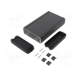 1 pcs x RETEX - P31150204 -AS - Enclosure: with panel, 50, X: 102mm, Y: 190mm, Z: 37mm, aluminium