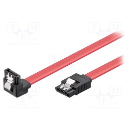1 pcs x Goobay - 93116 - Cable: SATA, SATA L-Type angled plug,SATA L-Type plug, 0.5m