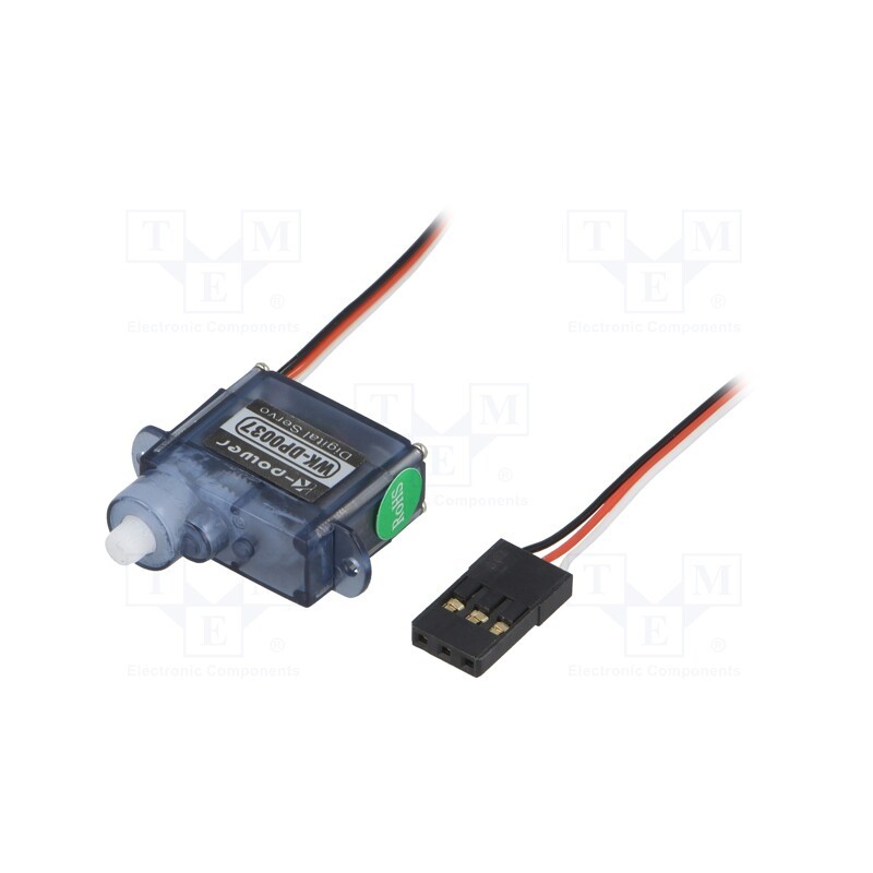 1 pcs x K-POWER - DP0037 - Motor: servo, 4.8÷6VDC, micro, digital, 20x8.2x17.3mm, polyamide