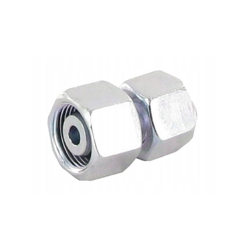 Straight connector with nuts m16x1 5 10l m18x1 5 10s