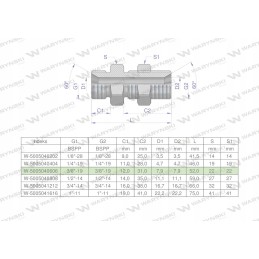 Inch bulkhead hydraulic connector bb 3 8 xsv