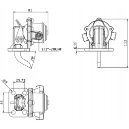 The Kramp fuel pump fits the MF