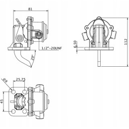 The Kramp fuel pump fits the MF