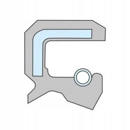 Oil seal 45x85x10 mm type cc viton stainless steel