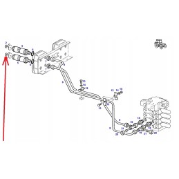 199961900070 red insert, hydraulic sockets