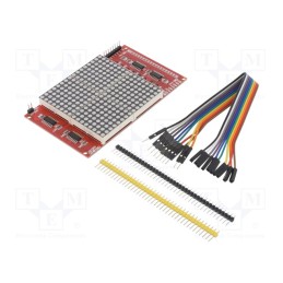 1 pcs x OKYSTAR - OKY3525-1 - Display: LED, 16x16, red, 5VDC, IC: 74HC138,74HC59, Display: matrix