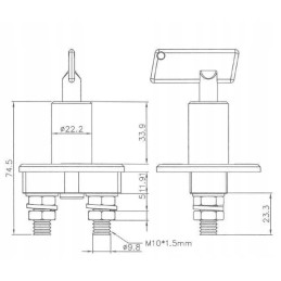 Battery isolating disconnector