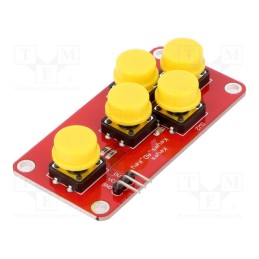 1 pcs x OKYSTAR - OKY3467 - Module: button, yellow, No.of butt: 5, Output signal: analog