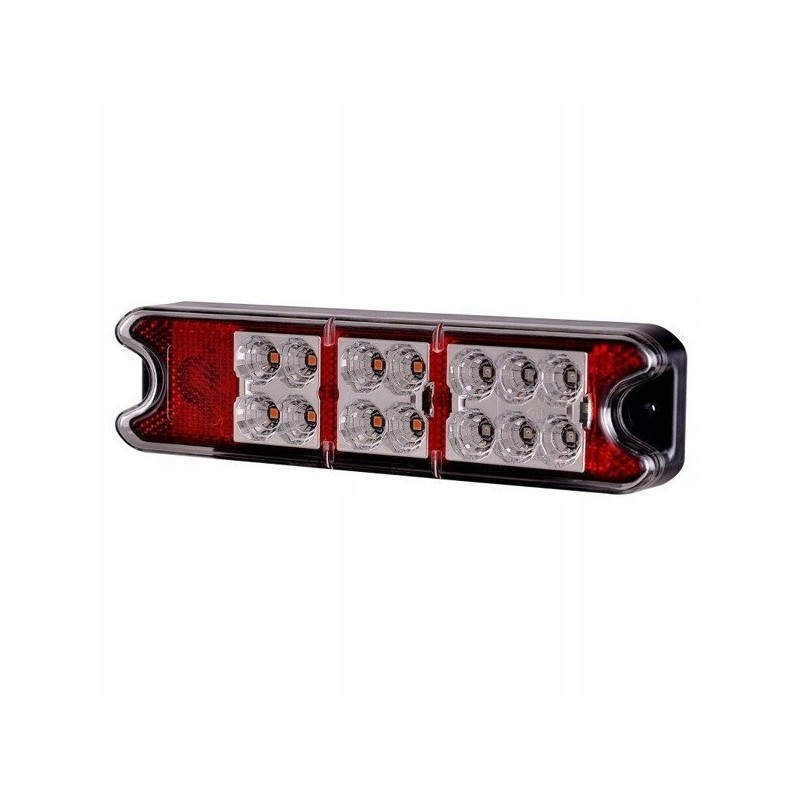 LED rear lamp 3 functions 18led 12 24v