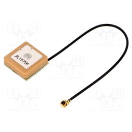 1 pcs x SR PASSIVES - GPS-ANT047 - Antenna, GPS, 0dBi, RHCP, for building in, 50Ω, 15x15x6.8mm, 3.3VDC
