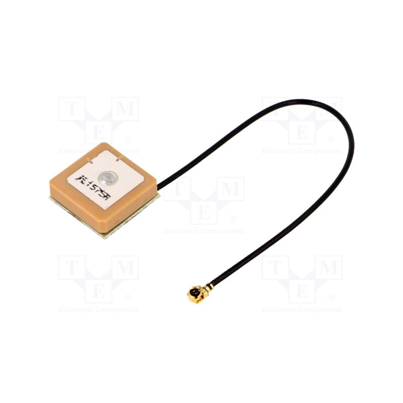 1 pcs x SR PASSIVES - GPS-ANT047 - Antenna, GPS, 0dBi, RHCP, for building in, 50Ω, 15x15x6.8mm, 3.3VDC